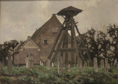 Die Kirche in Giethoorn mit Glockenturm von Willem Tholen