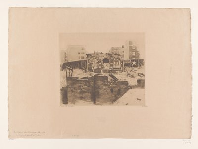 Ansicht von Ruinen in Post Street, San Francisco von Willem Witsen (signed by artist)