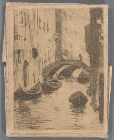 Brücke über den Rio di San Toma, Venedig von Willem Arnoldus Witsen