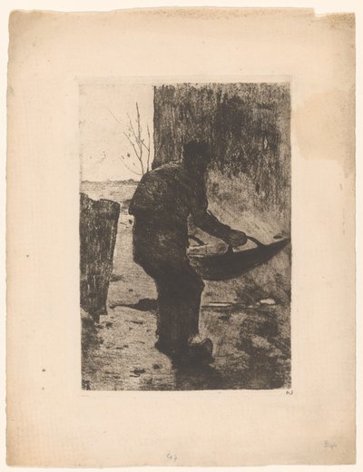 Mann beim Worfeln, ca. 1888 von Willem Arnoldus Witsen