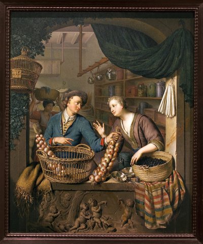 Zwiebelschneider von Willem Van Mieris