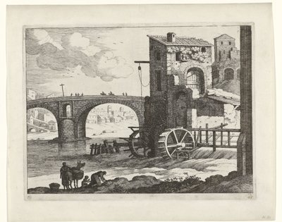 Brücke und Wassermühle von Willem van Nieulandt (II)