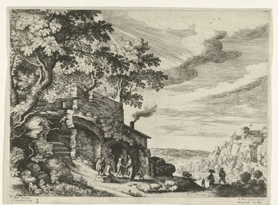 Hirten bei einer Ruine von Willem van Nieulandt (II)