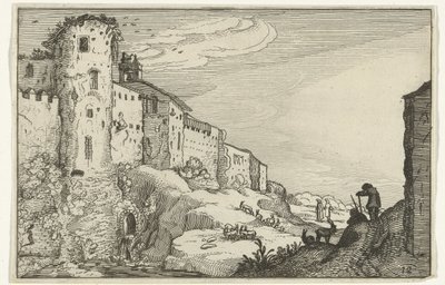 Landschaft mit römischer Ruine von Willem van Nieulandt (II)