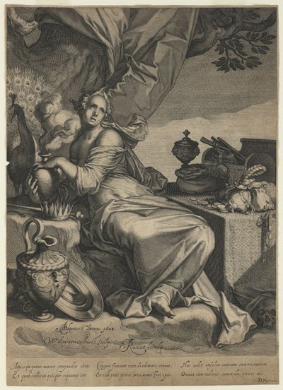 Allegorie der Eitelkeit und Vergänglichkeit weltlicher Besitztümer, 1608 von Willem van Swanenburgh