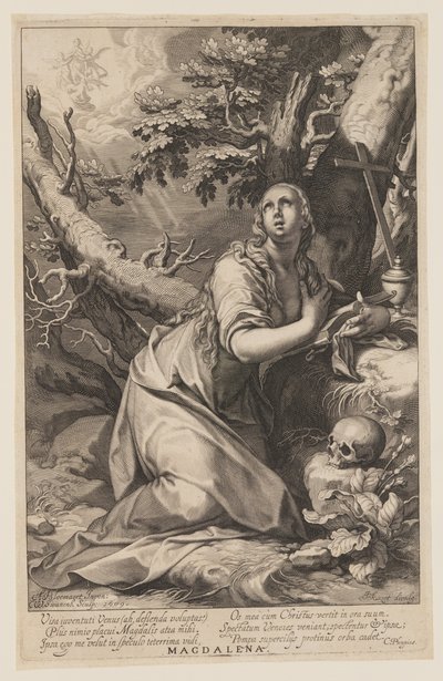 Magdalena, aus Sündern des Alten und Neuen Testaments von Willem van Swanenburgh