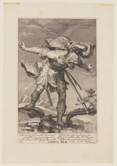 Saulus Rex, aus Sünder des Alten und Neuen Testaments von Willem van Swanenburgh