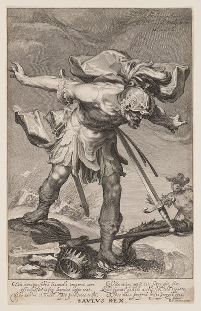 Saulus Rex, aus Sündern des Alten und Neuen Testaments von Willem van Swanenburgh