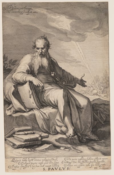 St. Paulus, aus Sündern des Alten und Neuen Testaments von Willem van Swanenburgh