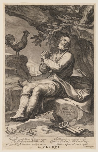 St. Petrus, aus Sünder des Alten und Neuen Testaments von Willem van Swanenburgh