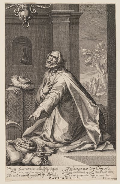 Zachäus, aus Sündern des Alten und Neuen Testaments von Willem van Swanenburgh