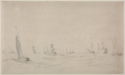 Schiffe auf rauer See, 1665 von Willem van de Velde