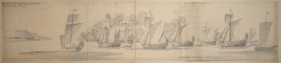 Die Überfahrt von Maria von Modena von Calais nach Dover, 21. November/1. Dezember 1673 von Willem van de the Elder Velde