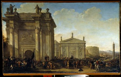 Ein triumphaler Umzug von Willem van de Velde the Younger