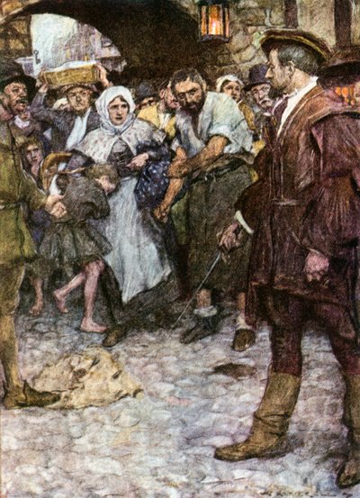 "Lass den Jungen los, gute Frau" von William (after) Hatherell