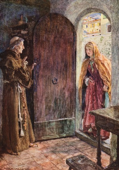 Shakespeares Romeo und Julia: Akt II, Szene VI von William (after) Hatherell