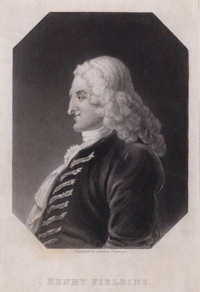 Henry Fielding, englischer Schriftsteller und Dramatiker von William (after) Hogarth