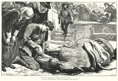 Wie sie die gute Nachricht von Gent nach Aachen brachten (Gravur) von William (after) Small