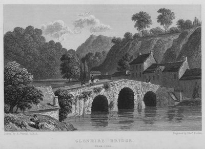 Glenmire-Brücke, nahe Cork von William (after) Westall