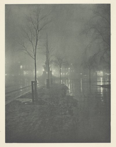Nasse Nacht, Columbus Circle, New York von William A. Fraser