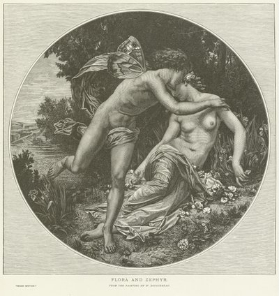 Flora und Zephyr von William Adolphe Bouguereau