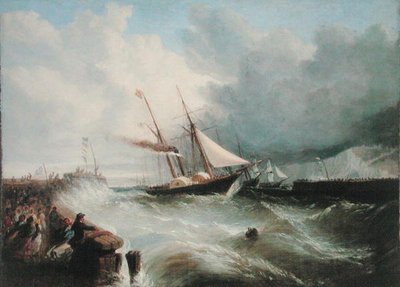 Die Ankunft von Prinz Albert in Dover auf dem Weg nach London zu seiner Hochzeit mit Königin Victoria im Jahr 1840 von William Adolphus Knell