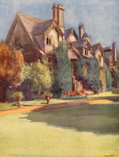 Die "mansiones" im Worcester College; ein Relikt der Halle der Benediktinermönche von William Ainsworth Wildman