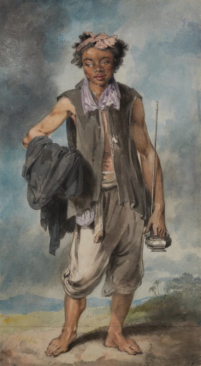 Ein Pfeifenträger, Diener des Mandarins von William Alexander