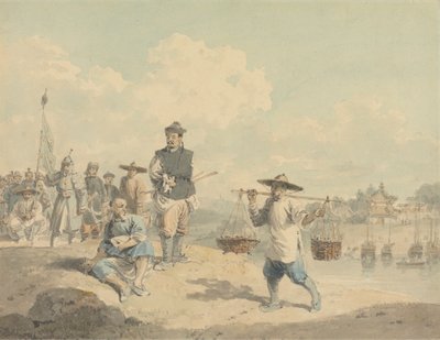 Ansicht der Provinz Kiang-nan, China, nach der Natur gezeichnet von William Alexander