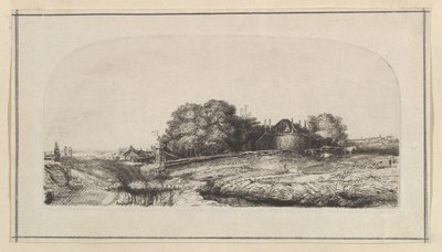 Landschaft mit einer Heuscheune und einer Schafherde Kopie, 1750-1810 von William Baillie