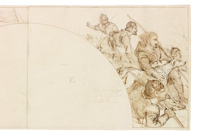 Skizze für Wandgemälde in Wallington Hall von William Bell Scott