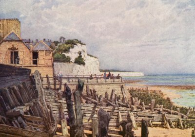 Ein altes Stück von Broadstairs vom Pier aus gesehen von William Biscombe Gardner