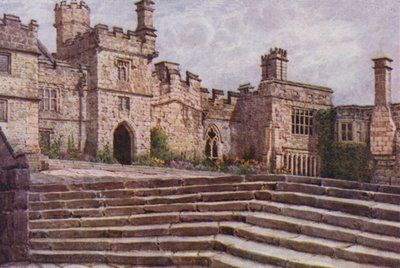 Der untere Hof, Haddon Hall von William Biscombe Gardner