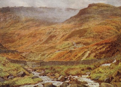 Upper Tor Rocks von Grindsbrook, nahe Edale von William Biscombe Gardner