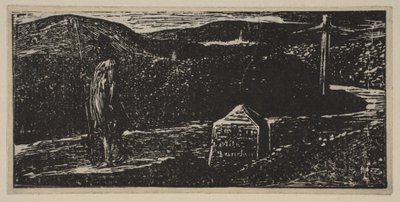 Colinets Reise: Meilenstein mit der Aufschrift LXII Meilen nach London, aus Thorntons Pastoralen von V..., 1821 von William Blake