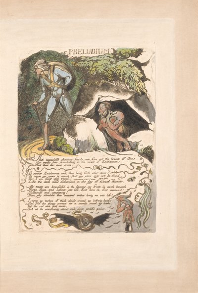 Europa. Eine Prophezeiung, Tafel 3, Präludium von William Blake