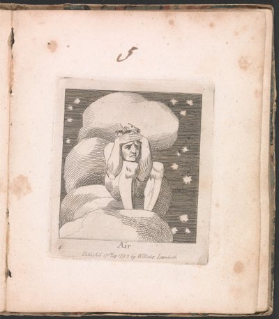 Für Kinder. Die Tore des Paradieses, Tafel 6, Luft von William Blake