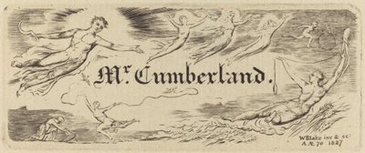 George Cumberlands Karte von William Blake