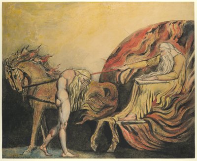 Gott richtet Adam, ca. 1795 von William Blake