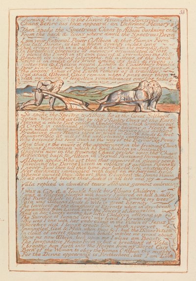 Jerusalem, Platte 33 von William Blake