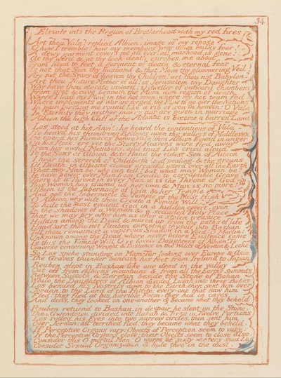 Jerusalem, Platte 34 von William Blake