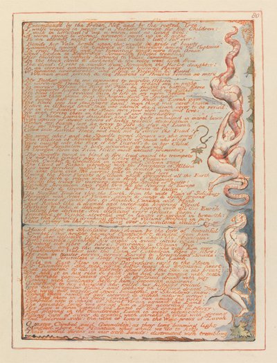 Jerusalem, Platte 80, Umgeben vom gefrorenen Netz.... von William Blake