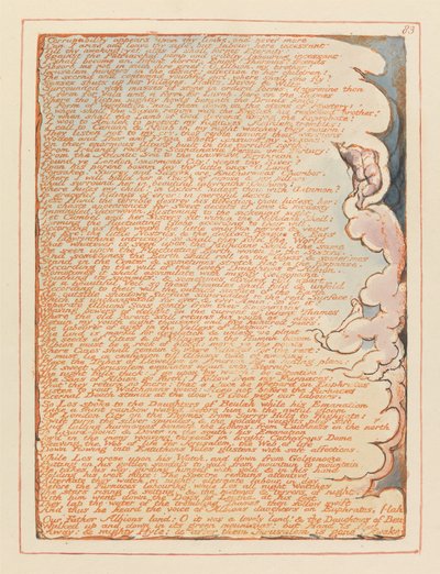 Jerusalem, Tafel 83, Verderblichkeit erscheint auf deinen Gliedern... von William Blake