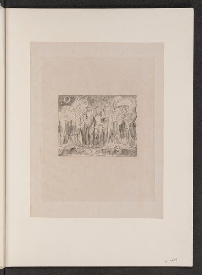 Hiob und seine Familie wiederhergestellt von William Blake