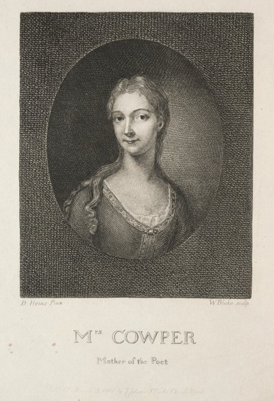 Mrs. Cowper, Mutter des Dichters von William Blake