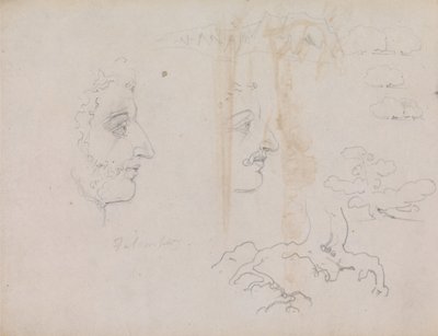 Blatt aus dem Blake-Varley-Skizzenbuch von 1819, Seiten 37 und 38 von William Blake