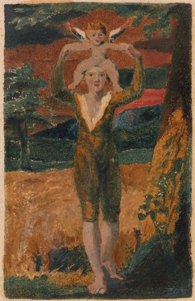 Lieder der Unschuld und Erfahrung, Platte 32, Erfahrung Frontispiz (Bentley 28) von William Blake