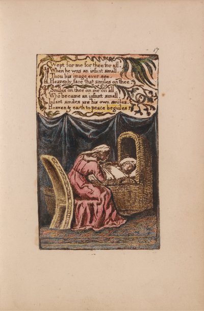 Lieder der Unschuld und Erfahrung, Platte 17, Ein Wiegenlied (Bentley 17) von William Blake