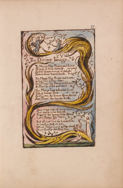 Lieder der Unschuld und der Erfahrung, Tafel 27, Das göttliche Bild (Bentley 18) von William Blake
