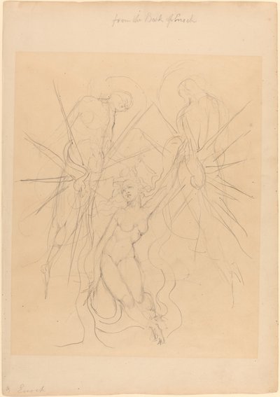 Der Abstieg der Engel zu einer der Töchter der Menschen von William Blake
